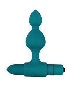 Adam & Eve Vibrating Anal Bead Set – 3 Bumpy Silicone Plugs + Bullet