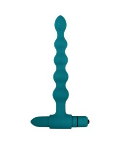 Adam & Eve Vibrating Anal Bead Set – 3 Bumpy Silicone Plugs + Bullet