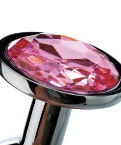 Adam & Eve Pink Gem Anal Plug Small – Beginner-Friendly Metal Butt Plug