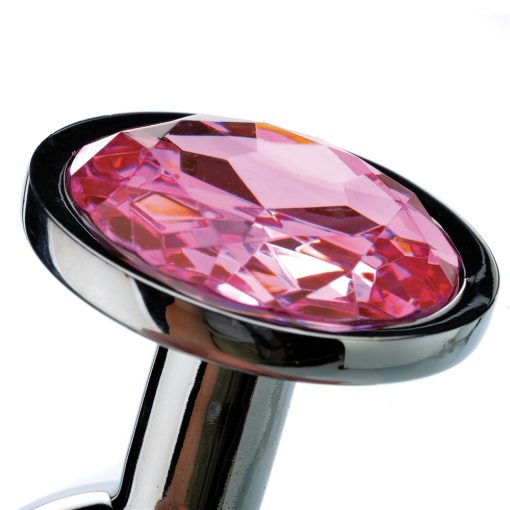 Adam & Eve Pink Gem Anal Plug Small – Beginner-Friendly Metal Butt Plug - Image 5
