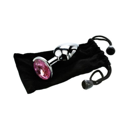 Adam & Eve Pink Gem Anal Plug Small – Beginner-Friendly Metal Butt Plug - Image 6