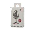 Adam & Eve Large Pink Gem Anal Plug – Metal Jeweled Temperature Play Toy
