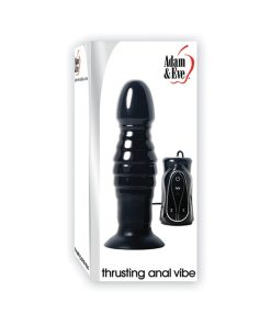 Adam & Eve Thrusting Anal Vibe – Suction Cup Vibrating Anal Toy
