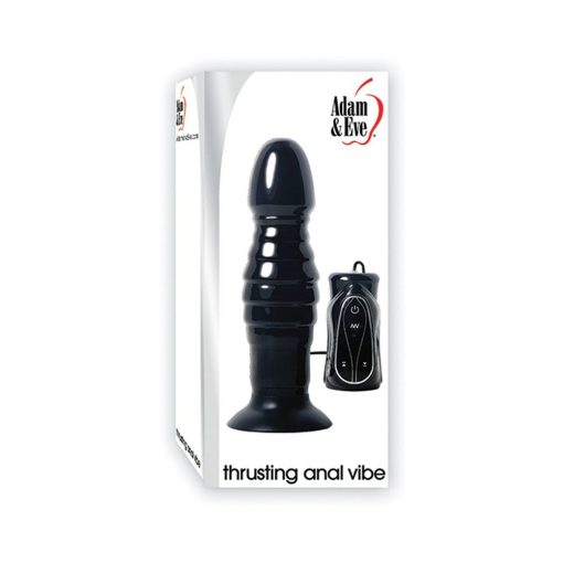 Adam & Eve Thrusting Anal Vibe – Suction Cup Vibrating Anal Toy