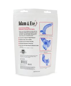 Adam & Eve Cool Curve Jelly Dildo – Curved Suction Cup & Strap-On Compatible