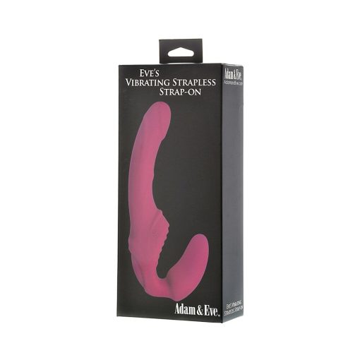 Adam & Eve Strapless Strap-On Vibrator – Rechargeable Dual-Ended Toy
