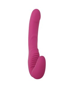 Adam & Eve Strapless Strap-On Vibrator – Rechargeable Dual-Ended Toy