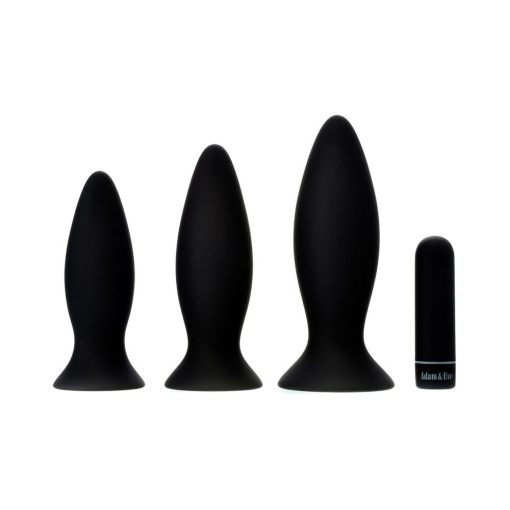 Adam & Eve Rechargeable Vibrating Anal Plug Trainer Kit – 3-Piece Set - Image 2