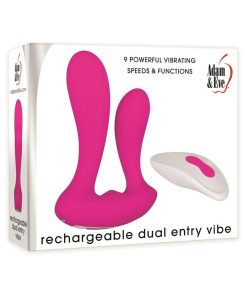 Adam & Eve Dual Entry Vibe – Remote-Controlled Double Penetration Vibrator