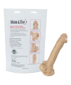 Adam & Eve Adam's Cock 10 In. Dildo – Realistic Suction Cup & Harness Compatible