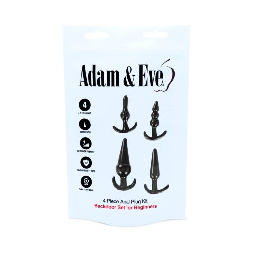 Adam & Eve 4-Piece Anal Plug Kit – Beginner-Friendly Butt Plug Set - Image 4