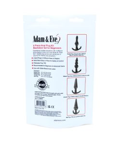 Adam & Eve 4-Piece Anal Plug Kit – Beginner-Friendly Butt Plug Set