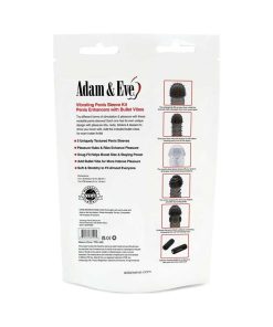 Adam & Eve Vibrating Penis Sleeve Kit – 5 Sleeves + Bullet Vibe