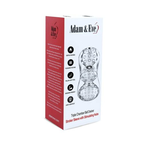 Adam & Eve Triple Chamber Ball Drainer – Multi-Texture Male Stroker - Image 6