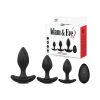 Adam & Eve Vibrating Anal Trainer Set – 3-Piece Silicone Butt Plug Kit