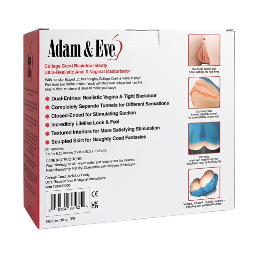 Adam & Eve College Coed Backdoor Booty – Realistic Dual-Entry Masturbator - Image 8