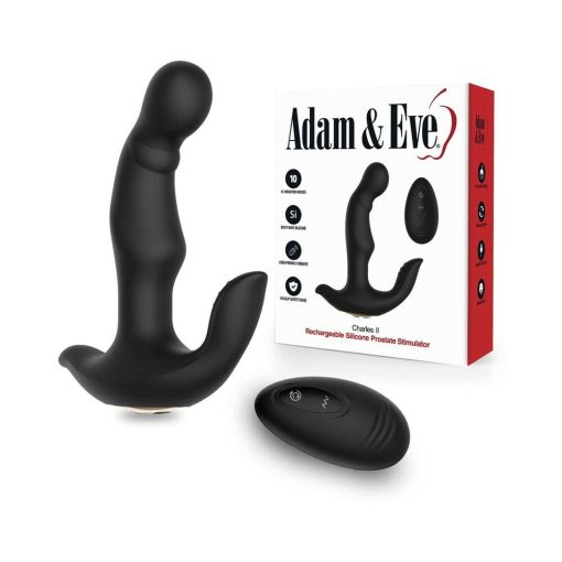 Adam & Eve Charles II Prostate Stimulator – Rotating Beads & Remote Toy