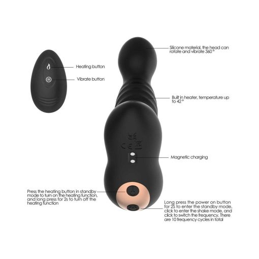 Adam & Eve Derek Warming & Rotating Prostate Vibe – Remote P-Spot Massager - Image 7