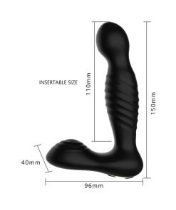 Adam & Eve Derek Warming & Rotating Prostate Vibe – Remote P-Spot Massager