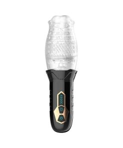 Adam & Eve Gawk Gawk – Rotating & Vibrating Rechargeable Masturbator