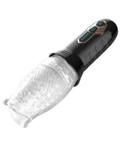 Adam & Eve Gawk Gawk – Rotating & Vibrating Rechargeable Masturbator