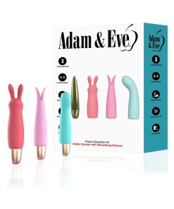 Adam & Eve Playful Seduction Kit – Bullet Vibrator with 3 Sleeves