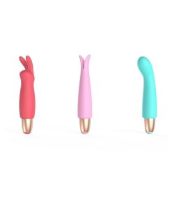 Adam & Eve Playful Seduction Kit – Bullet Vibrator with 3 Sleeves