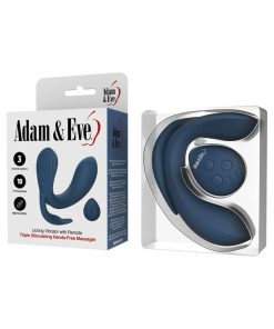 Adam & Eve Licking Vibrator – Triple Stimulating Remote-Control Vibe