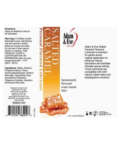 Adam & Eve Flavored Lubricant – Salted Caramel 4 Oz. Sugar-Free Oral Lube
