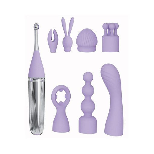 Adam & Eve Sweet Dreams Massager Kit – 8 Attachments & Rechargeable Vibe - Image 2