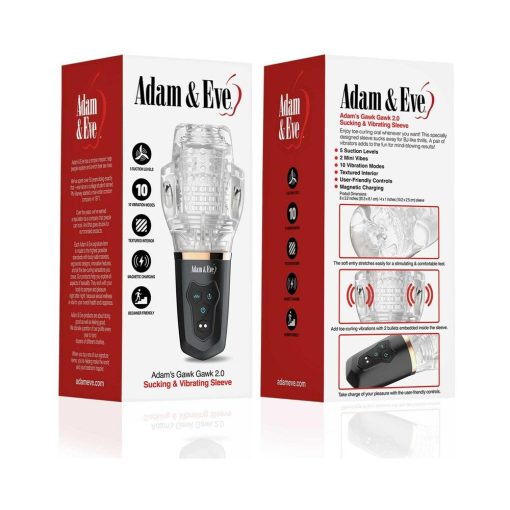 Adam & Eve Adam’s Gawk Gawk 2.0 – Sucking & Vibrating Penis Sleeve