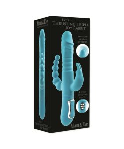 Adam & Eve Eve’s Thrusting Triple Joy Rabbit – Rechargeable 3-Way Vibrator
