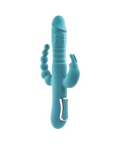 Adam & Eve Eve’s Thrusting Triple Joy Rabbit – Rechargeable 3-Way Vibrator