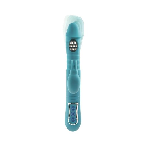 Adam & Eve Eve’s Thrusting Triple Joy Rabbit – Rechargeable 3-Way Vibrator - Image 3