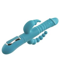 Adam & Eve Eve’s Thrusting Triple Joy Rabbit – Rechargeable 3-Way Vibrator