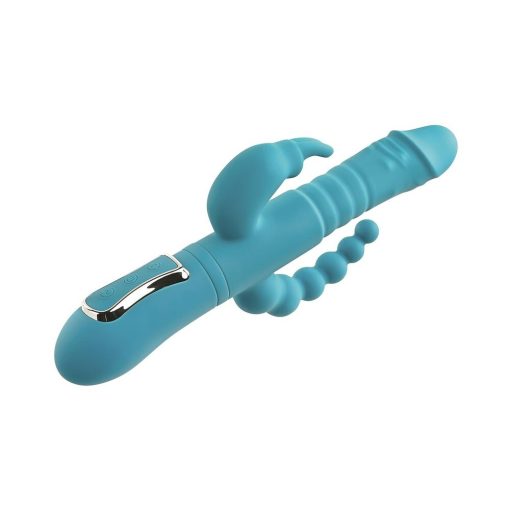 Adam & Eve Eve’s Thrusting Triple Joy Rabbit – Rechargeable 3-Way Vibrator - Image 4