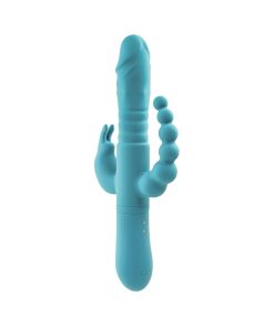 Adam & Eve Eve’s Thrusting Triple Joy Rabbit – Rechargeable 3-Way Vibrator