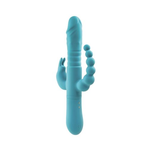 Adam & Eve Eve’s Thrusting Triple Joy Rabbit – Rechargeable 3-Way Vibrator - Image 6