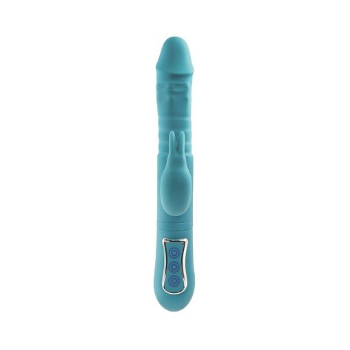 Adam & Eve Eve’s Thrusting Triple Joy Rabbit – Rechargeable 3-Way Vibrator - Image 7
