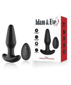 Adam & Eve Carl Jr. Vibrating & Rimming Plug – Remote-Controlled Silicone Toy