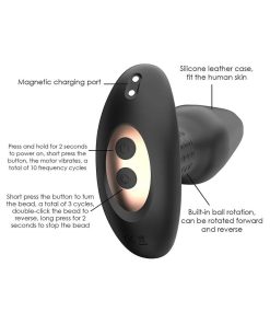 Adam & Eve Carl Jr. Vibrating & Rimming Plug – Remote-Controlled Silicone Toy