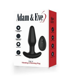 Adam & Eve Carl Jr. Vibrating & Rimming Plug – Remote-Controlled Silicone Toy