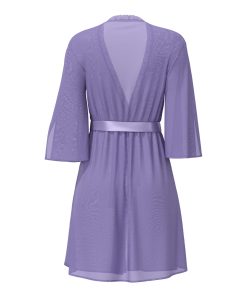 Magic Silk Sheer Passion Flutter Sleeve Robe Very Peri L/Xl
