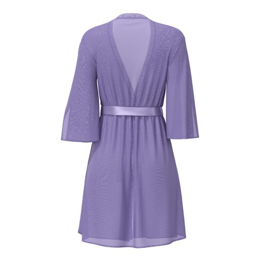 Magic Silk Sheer Passion Flutter Sleeve Robe Very Peri L/Xl - Image 6