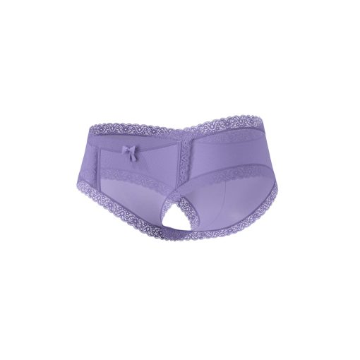 Magic Silk Sheer Passion Cheeky Hipster Boy Short Very Peri Queen Size - Image 4