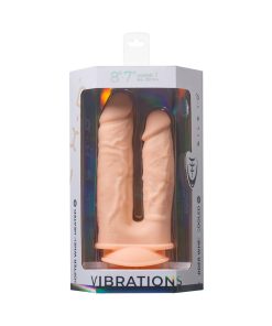 Silex-D The Original Double Penetration 7 In. & 8 In. Vibrating Dildo With Remote Vanilla