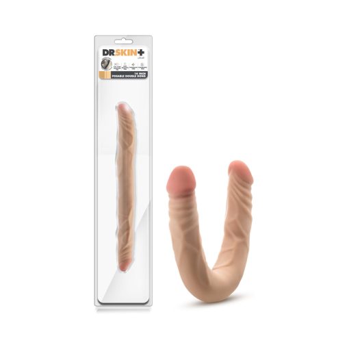 Dr. Skin Plus 14 In. Posable Double Dong Beige