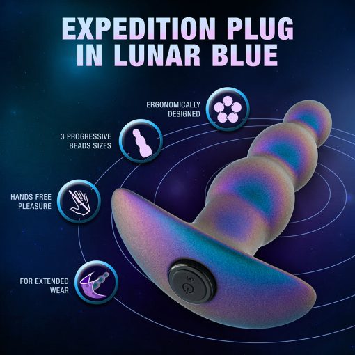 Anal Adventures Matrix Expedition Plug Lunar Blue - Image 9