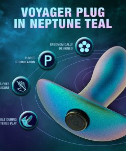 Matrix Voyager Vibrating Anal Plug – Silicone, Rechargeable, Teal