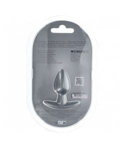Ouch! Smooth Silicone Anal Plug Small 2.6 In. Gun Metal